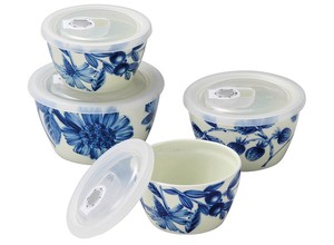 Botanical Microwave Oven Pack 4 Pcs Gift Storage Container Microwave Oven