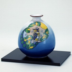 Kutani ware Flower Vase Owl
