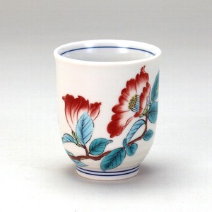 Kutani ware Japanese Teacup Camellia