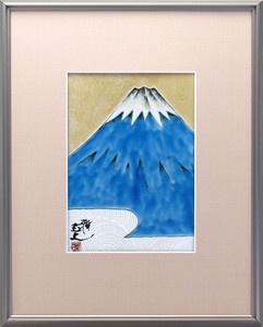 九谷烧 画框 富士山