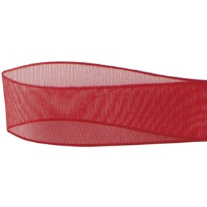 Ribbon Organdie Ribbon 5 mm Red