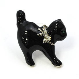 Brooch Gift Sparkle Cat