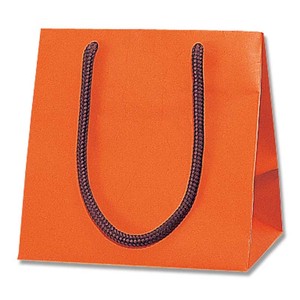 ヘイコー 手提げ 紙袋 ブライトバッグ Dオレンジ(マットタイプ) 10枚
