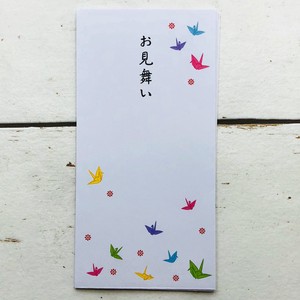 日本製　のし封筒　オリヅル　お見舞い