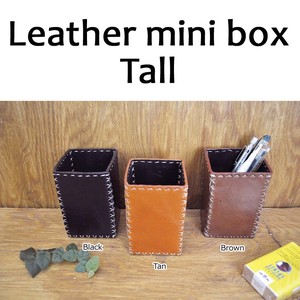 Leather mini box Tall
