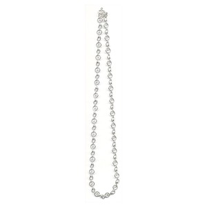 Plain Silver Chain Necklace sliver Ladies'