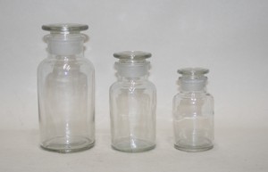 硝子　薬瓶　小　透明