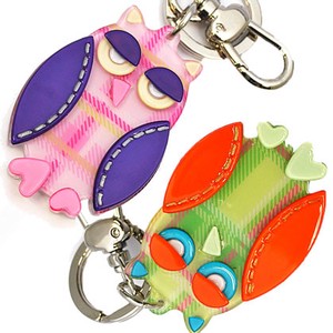 Key Ring Colorful Acrylic Key Chain Owls