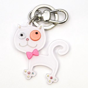 Key Ring Colorful Cat Acrylic Key Chain