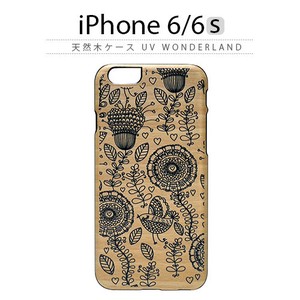 【★iPhone6/6s ケース】 天然木 Man&Wood UV WonderLand（ワンダーランド）