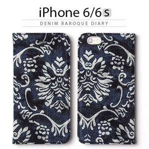 【★iPhone6/6s ケース】 手帳型 ZENUS Denim Baroque Diary（デニムバロックダイアリー）
