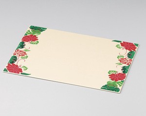 Echizen Hibiscus Place Mat Ivory Echizen Lacquerware Wooden Place Mat Made in Japan