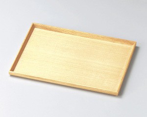 Wooden Echizen Plain Wood 100 SquareTray Echizen Lacquerware Wooden Tray Made in Japan