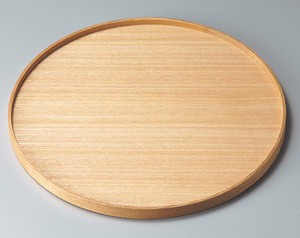 Wooden Echizen Plain Wood 100 Echizen Lacquerware Wooden Tray Made in Japan