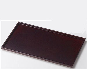 Echizen 1 Echizen Lacquerware Wooden Economical Tray Made in Japan