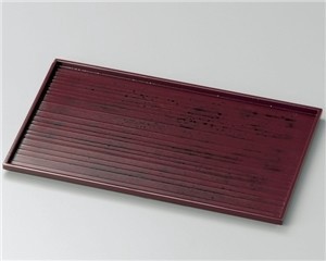 Wooden Echizen Heavy Use Echizen Lacquerware Wooden Tray Made in Japan