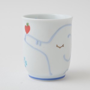 Apple Japanese Tea Cup HASAMI Ware Hand-Painted Made in Japan