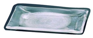 吉沼硝子　硝子和食器　白雪1　長角大皿