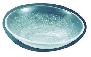 吉沼硝子　硝子和食器　白雪17　25cm　丸盛込皿