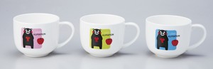KUMAMON．スープカップ（ボーンチャイナ）3色アソート　/　キャラクター　コップ　マグカップ