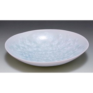 Flower Crystal White Oval bowl