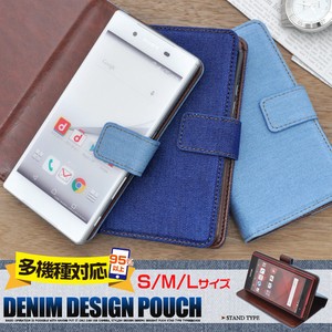 Model Smartphone Case Multi Type Denim Design Case Pouch