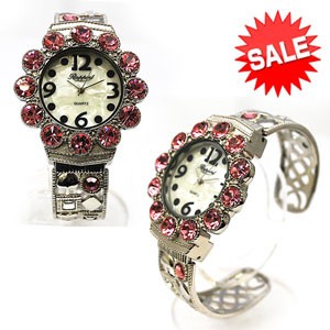 【在庫処分SALE】キラキラ☆ファッションバングルウォッチ　ファッションウォッチ　レディース　腕時計