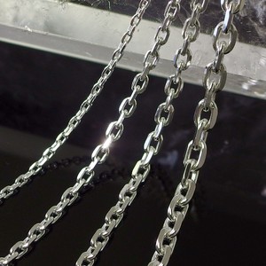 Silver 925 4 Cut Russet Chain Each Size Silver Chain Cut Red Bean Chain