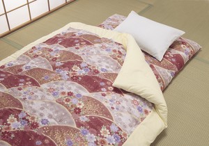日本製和柄布団掛･敷セット(同色) 高級綿サテン生地