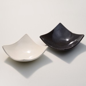 Shigaraki ware Donburi Bowl White black