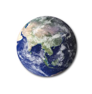 惑星缶バッジ  CBWS-13 地球 Earth アース（76mm）