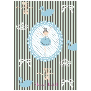 Greeting Card Decoration Sticker Attached White Plain Envelope