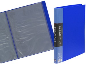 A4 Plastic Folder 40 Blue