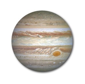惑星缶バッジ  CBWS-19 木星 Jupiter ジュピター（76mm）