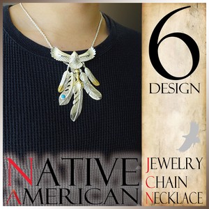 Native American Feather Necklace Eagle Chain Type Men's Accessory
