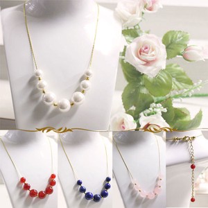 Pearls/Moon Stone Necklace Necklace Gradation