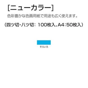 アーテック ニューカラー 8切100枚 16250 空色