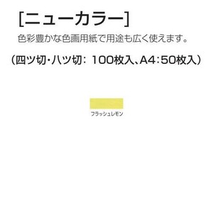 アーテック ニューカラー 4切100枚 15554 フラッシュレモン