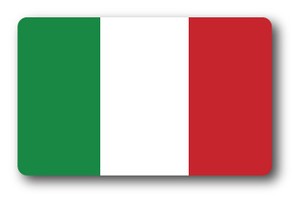 SK-209 国旗ステッカー イタリア（ITALY） 国旗100円ステッカー スーツケースステッカー