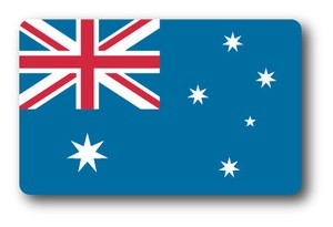 SK-212 国旗ステッカー オーストラリア（AUSTRALIA） 国旗100円ステッカー