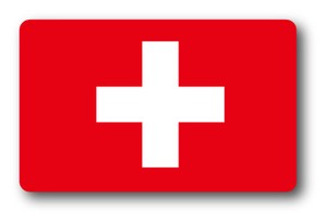 SK-217 国旗ステッカー スイス（SWITZERLAND） 国旗100円ステッカー スーツケースステッカー