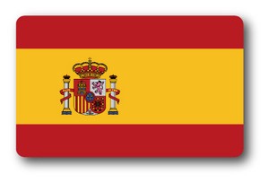 SK-219 国旗ステッカー スペイン（SPAIN） 国旗100円ステッカー スーツケースステッカー