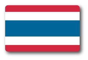 SK-220 国旗ステッカー タイ（THAILAND） 国旗100円ステッカー スーツケースステッカー