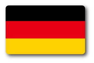 SK-224 国旗ステッカー ドイツ（GERMANY） 国旗100円ステッカー スーツケースステッカー
