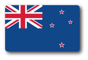 SK-225 国旗ステッカー ニュージーランド（NEW ZEALAND） 国旗100円ステッカー