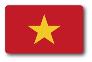 SK-231 国旗ステッカー ベトナム（VIETNAM） 国旗100円ステッカー スーツケースステッカー