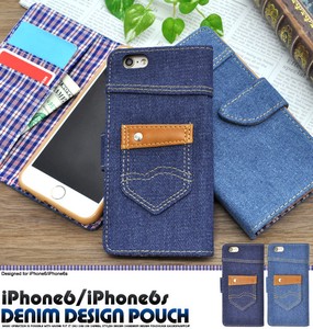 Smartphone Case Denim Design iPhone6/6s Denim Design Case Pouch Design