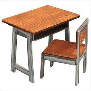 【ATC】机と椅子ジオラマベース(硬質紙製) 13430