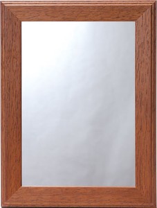 Wood Frame Mirror Ornament