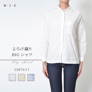 【SALE・日本製】ヨロケ織りビックシャツ M･J･G/GMT611